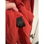 Torrid  Long Sleeve Babydoll Rayon V Neck Blouse Spice Red size 2 Photo 3