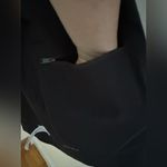 Athleta  Classic Black Blazer Avenue 1 snap button eurolux Stretchy Fabric Sz 20 Photo 13