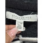 Aeropostale Hoodie Sweatshirt Size XS Long Sl Crop Logo Graphic Gray/Black Photo 2
