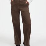 Madewell  Low-Slung Baggy Utility Pants Womens 26 Chocolate Brown Wide Leg Drapey Photo 1