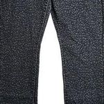 Levi's Womens  Pull On Skinny Jeans Leopard Cheetah Print Black Charcoal Size 10 Photo 0