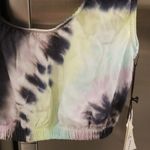 đź’•ELECTRIC & ROSEđź’• Linda Crop Top ~ Onyx Lavender Glow Tie Dye Pattern XS NWT Black Photo 7