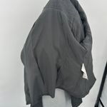 Hugo Boss Boss Jasyma Wool Jacket Blazer Gray Stripe Size 12 Collarless Photo 4