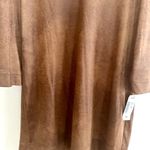 NWT Lauren Vidal Faux Suede Leather Dress 3/4 Sleeve, v Photo 3