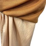 INC Medium Bodycon Midi Sweater Dress Ribbed Long Sleeve Stretch Lined Camel New Brown Photo 1