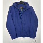 L.L.Bean Vintage 80's jacket fully thinsulate lined hidden hood in navy size XL Photo 2