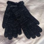 K.I.T extra warm Lined knit gloves chenille silver shimmer Photo 0
