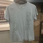 Adidas  Heather Gray Logo Tee 6/21 Photo 0
