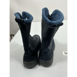 Womans Lands End Pullon Midcalf Boots 8B Blue Zip Lined Round Toe NWOT Size 8 Photo 4