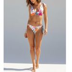 SOAH SOUL OF A HIPPIE Ella Bikini Top & Bottom, White Floral, Medium Photo 4
