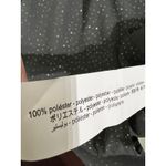 ZARA NWT  Black Sheer Burnout Dot Ruffle Mock Neck Long Sleeve Blouse Top Size S Photo 5