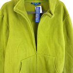 Fleet Boutique NWT Pea Green Vine Full Zip Mock Neck Fleece Jacket Size 2X Photo 2