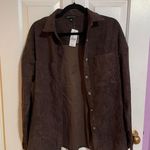 Kendall + Kylie Brown Shirt Jacket Photo 0