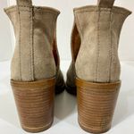 Steve Madden Suede Leather Ankle Boots, womens 7.5 stacked block heel bootie Photo 3
