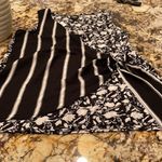 Bobeau NWT black & off white tank dressy top with knot tie Photo 9