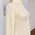 Lily Of France Vintage 70s Lily Of France Ivory Lace Trad Wife Peignoir Long Lined Nightgown S Photo 2