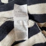 Madewell Navy White Stripe Cotton Blend Sweater Women’s S Boat Neck Boxy Knit Photo 6