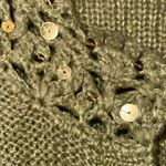 Xhilaration  Olive Cardigan with Crochet Trim Photo 2