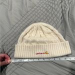 Carhartt  Womens Beanie Hat Cream Ivory Cable Knit One Size Cap Soft Photo 3