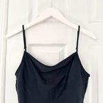 La Blanca  Classic Square Neck Black Bathing Swimsuit Low Back Skinny Strap 14 Photo 1