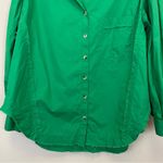 Fantastic Fawn  Kelly Green Oversized Raw‎ Shirt Size S Photo 5