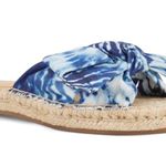 Nine West  Slide Sandals Espadrille Blue Tie Dye Blanche Size 10M New in Box Photo 9