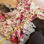 Abercrombie & Fitch ABERCROMBIE‎ & FITCH NWT Floral Smocked Waist Tiered Mini Dress Linen Blend Sz L Photo 9