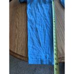 ZARA Sleeveless Belted Blue Jumpsuit Overalls Button Up Front Size S Photo 11