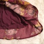 Free People ‎ Morning Light Mini Dress Long Sleeve Floral Satin Purple Size 0 New Photo 15