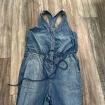 Anthropologie  HOLDING HORSES Eyelet Chambray Denim Jean Jumper Overalls Jumpsuit Photo 7