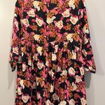 Entro  Floral Long Sleeve Crochet Dress Photo 1