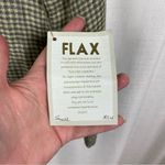 Flax Green Plaid Linen Button Front Shirt Jacket Sz.S NWT Photo 5