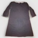 Garnet Hill Zinni by Women’s Black Dress M Cotton Blend Casual Pocket Midi Photo 0