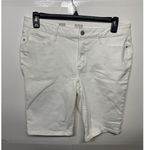 a.n.a n.a A New Approach Bermuda Shorts White Size 14 Mid Rise 36x20 Women’s Photo 0