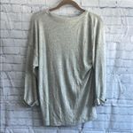 J.Crew gray lightweight, super soft, long sleeve shirt, women size medium Photo 2