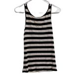 Loft  Black and Cream‎ Striped Top Photo 1