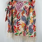 SheIn CURVE SXY Skirt Size 0XL Faux Wrap Fringe Beach Tropical Vacation Travel Photo 3