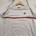 FILA  White Crewneck Sweatshirt Size‎ Medium Photo 3