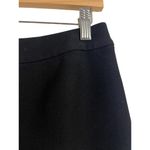 Maison Jules Solid Black Scalloped Hem A-Line Mini Skirt Size 4 Photo 2