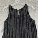 Old Navy NWT  Sleeveless Linen‎ Blend Shift Dress Black White Women's XS Photo 3