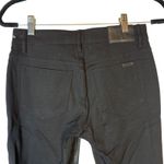 joe's jeans  The Icon Mid Rise Skinny Ankle Pants Black Faux Leather Size 26 Photo 3