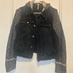Free People  Hooded Jacket w/ Removable Hood Black - Size Medium Photo 1
