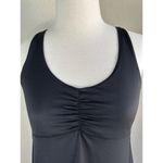 Gap Fit Ruched Tank Top Black Hiking Workout Sports Bra Racerback Drawstring Sz S Photo 1
