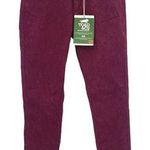 Toad & Co Womens Mid Rise Lola Slim Fit Straight Skinny Jeans Burgundy Sz 4 NWT Red Photo 0