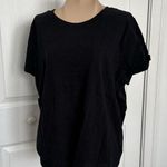 J.Crew Womens Girlfriend Crewneck Tee in Black Size XL #AJ089 Photo 0