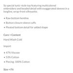 Free People Sabeena Embroidered Tunic Top NEW Photo 11