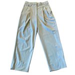 Mango high rise tanātapered straight leg trouser pants 4 Photo 3