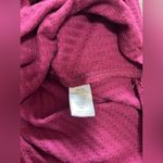 Chaser  Plum Waffle Print Pullover Hoodie Sweatshirt Women’s Sz M EUC Photo 3