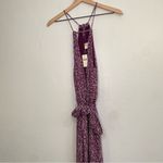 Maeve Anthroplogie  womens Claremonto floral jumpsuit size medium NWT purple Photo 2