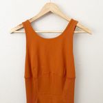 Nike YOGA | Dri-FIT Luxe Women's Jumpsuit "Dark Russet" Burnt Orange Romper | XL Photo 5